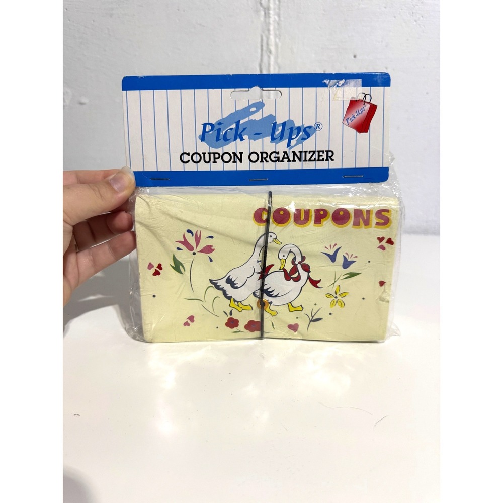 Vintage Pick-Ups Silly Goose Coupon Organizer Accordion File NIP Cottagecore